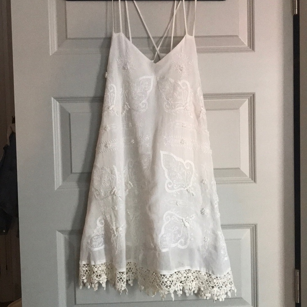 LF White summer mini dress